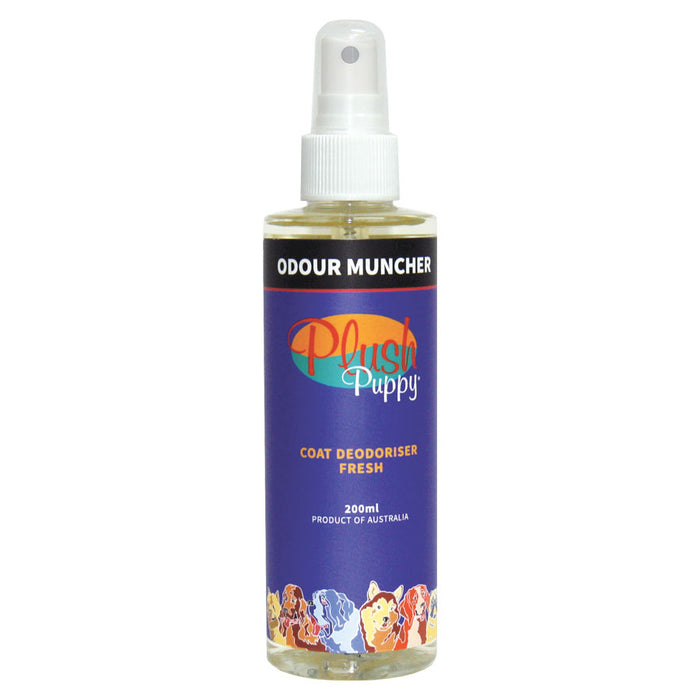 Plush Puppy Odour Muncher Fresh coat deodoriser spray bottle, 200ml