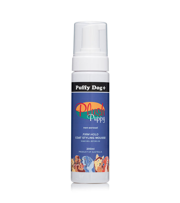 Plush Puppy Puffy Dog+ Firm Hold Coat Styling Mousse bottle, 200ml