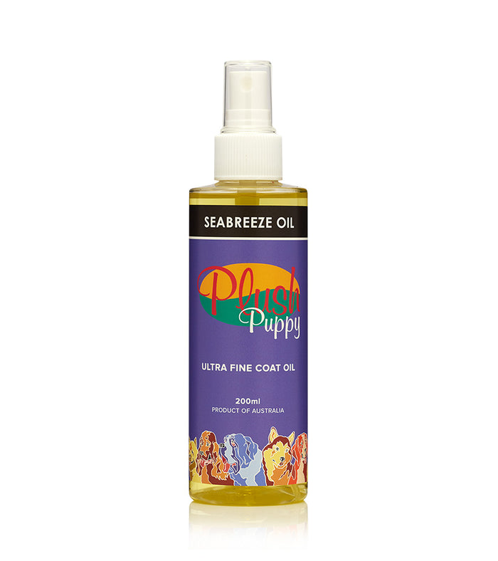 Plush Puppy Seabreeze Oil ultra fine coat oil spray bottle, 200ml
