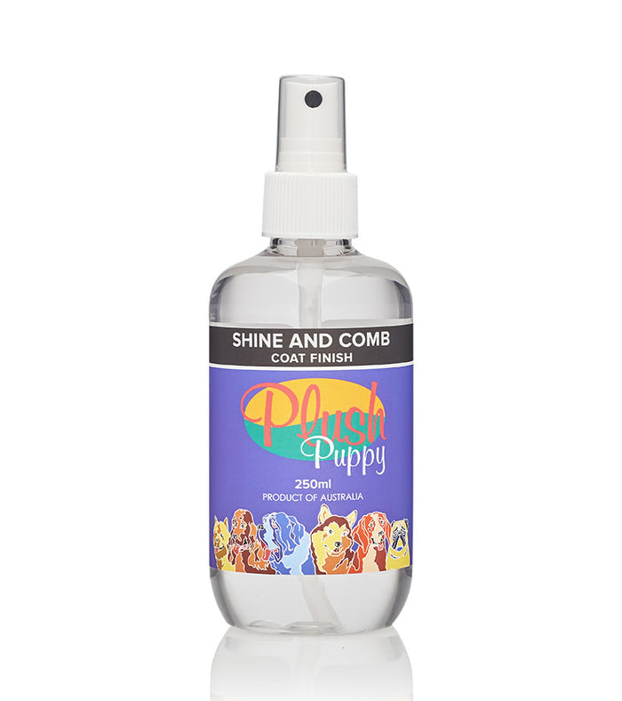 Plush Puppy Shine and Comb coat finisher spray bottle, 250ml
