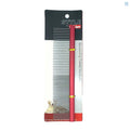ProGroom Style medium grooming comb with red handle in blister packaging