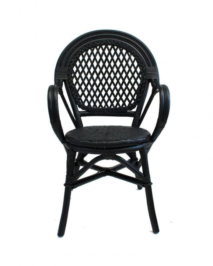 Πλεκτή Πολυθρόνα από Φυσικό Rattan & Bamboo Joyce 57x58.5x93.5cm