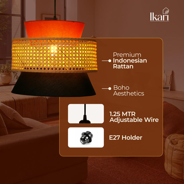 Rattan Pendant Weave Chandelier