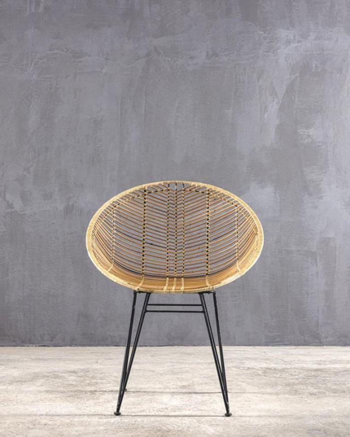 Πολυθρόνα από Φυσικό Rattan Rotang 65x63x88cm