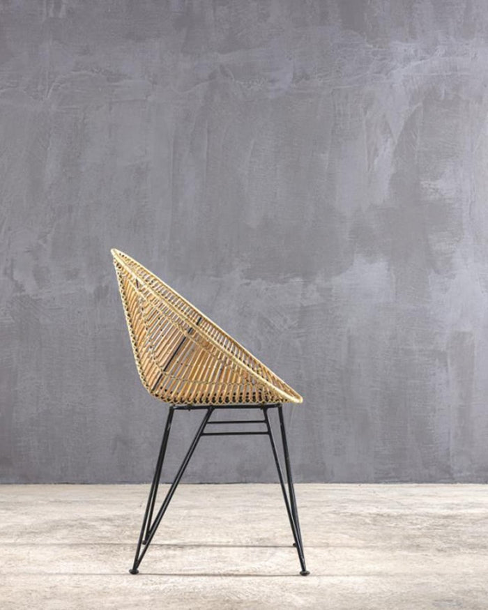 Πολυθρόνα από Φυσικό Rattan Rotang 65x63x88cm