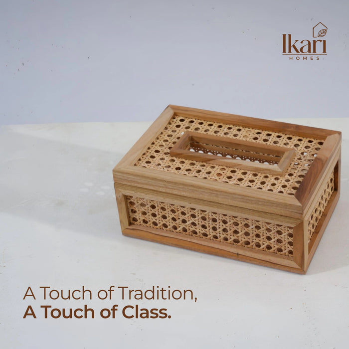 Rattan Tissue Holder