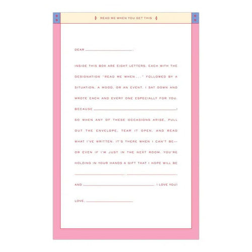 *Read Me When A Collection Of Future Letters To...