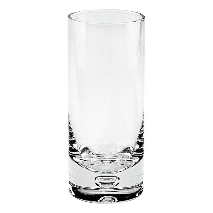 Set of Four Clear Mouth Blown Crystal Highball Glasses