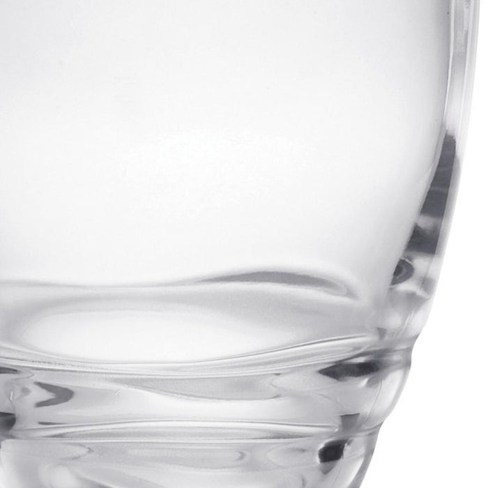 Set of Four Clear Swirl Acrylic Stemmed All Purpose Wine Glass