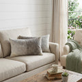 Set of Two 12" X 20" Gray and White Cowhide Throw Pillow