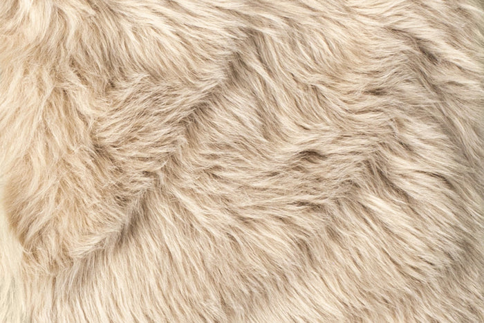 Set Of Two 17" X 17" Taupe Faux Fur Solid Color Dining Chair Pads