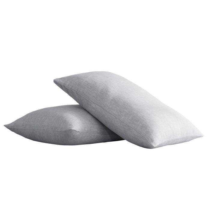 Set of Two Cloud Linen King Pillowcases