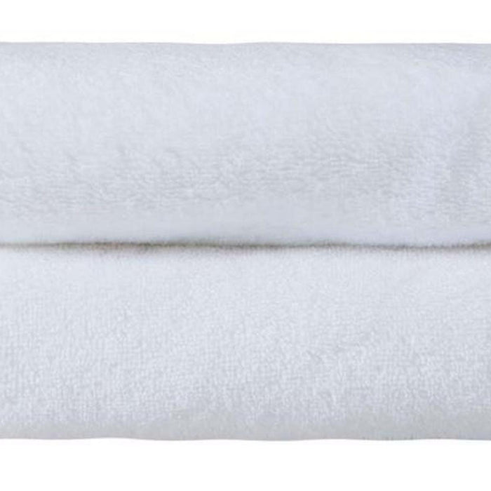 Set of Two White Turkish Cotton 16" X 30" Hand Towels