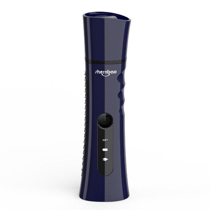 Navy blue Shernbao cordless pet nail grinder with grip handle