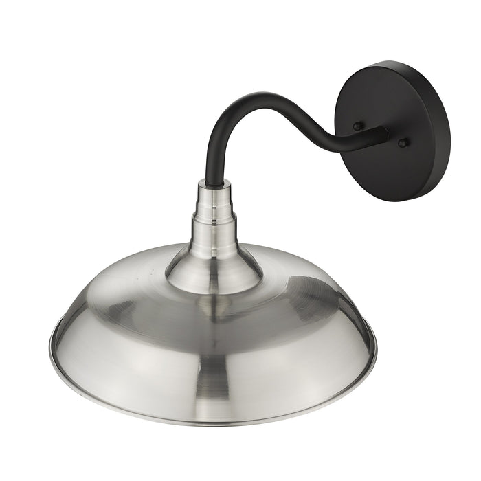 Silver And Black Seeded Dimmable Outdoor Hanging Light With Silver And Black Shades