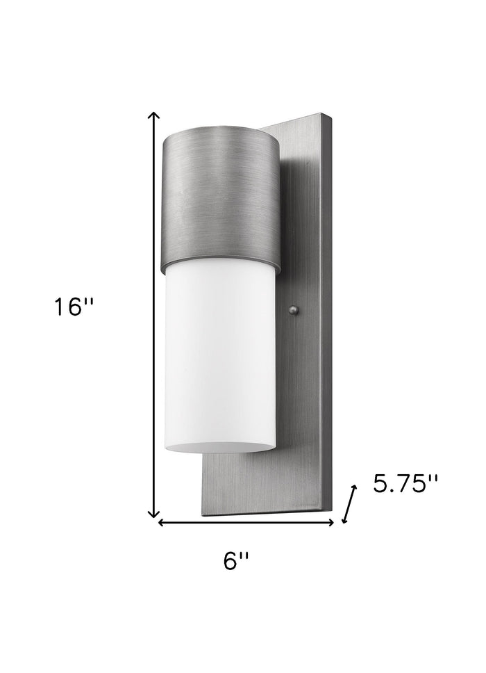 Silver And White Frosted Dimmable Outdoor Hanging Light With Silver And White Shades