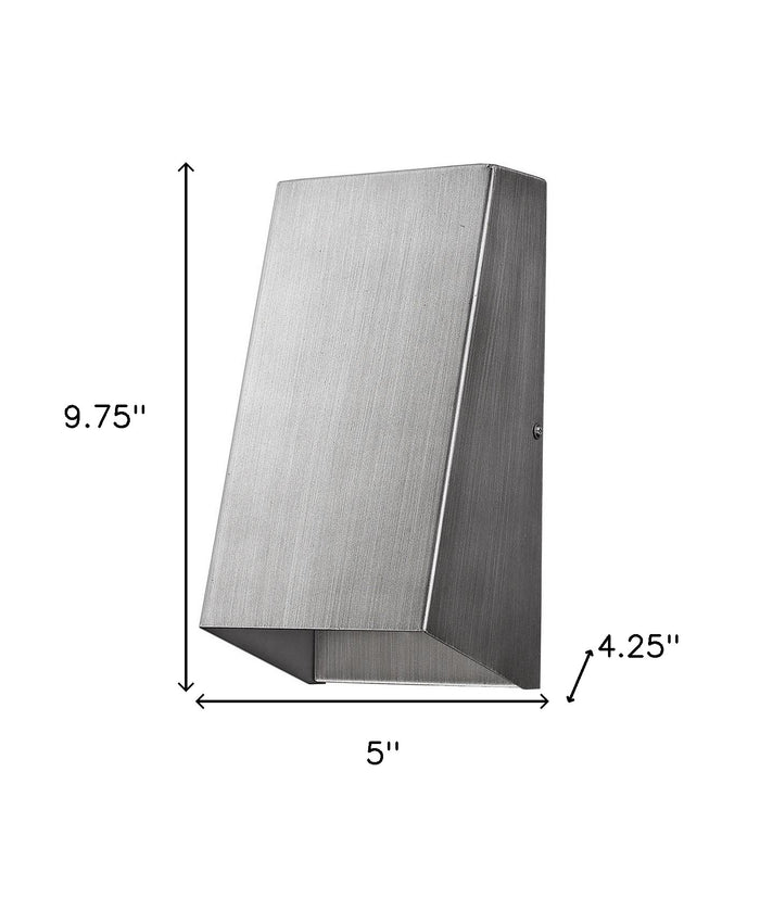 Silver Dimmable Outdoor Hanging Light With Silver Shades