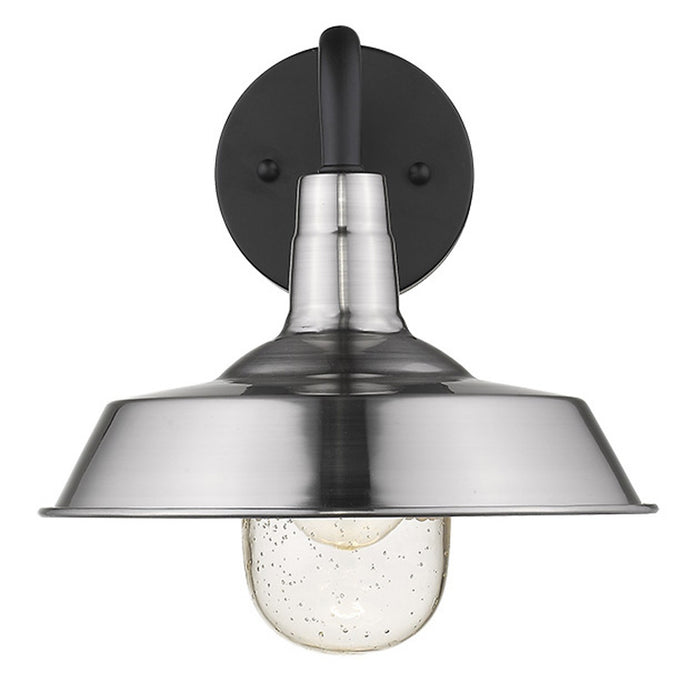 Silver Seeded Dimmable Outdoor Hanging Light With Silver Shades