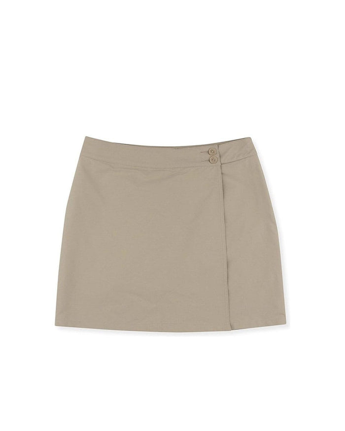 Γυναικείο Skort με Κουμπιά Basic Line σε 3 Αποχρώσεις
