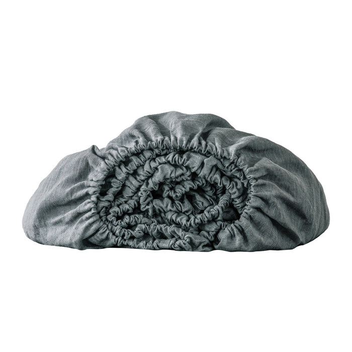 Slate Gray Linen Queen Fitted sheet