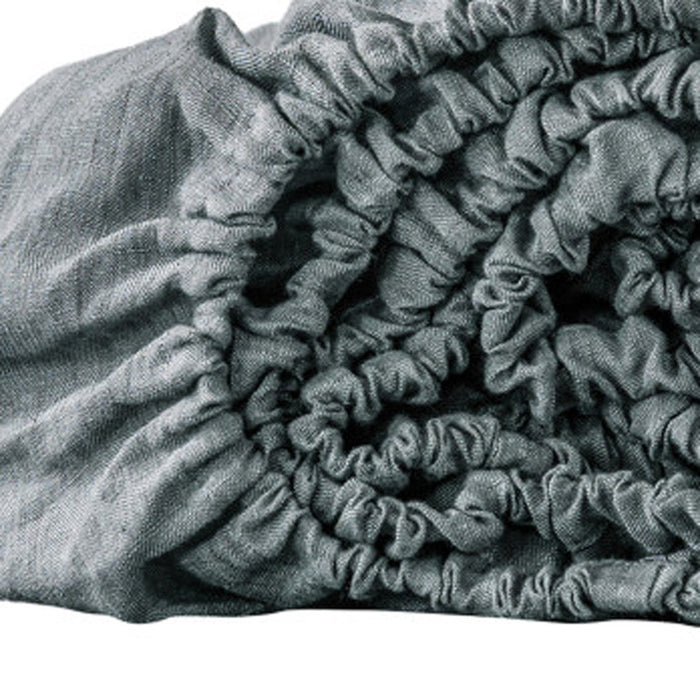 Slate Gray Linen Queen Fitted sheet