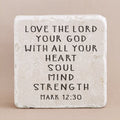 Small Scripture Block -Mark 12:30