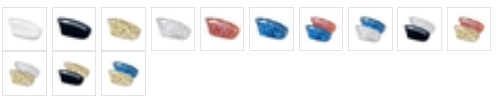 Soft Claws dog nail caps colour swatches showing available colour options