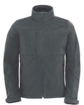 Ανδρικό Αδιάβροχο Μπουφάν Softshell με Κουκούλα σε 4 Αποχρώσεις-Ανθρακί-Small