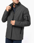Ανδρικό Αδιάβροχο Μπουφάν Softshell Pennie Sea- Technical-Ανθρακί-Small