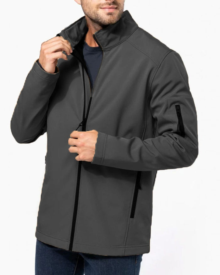 Ανδρικό Αδιάβροχο Μπουφάν Softshell Pennie Sea- Technical-Ανθρακί-Small