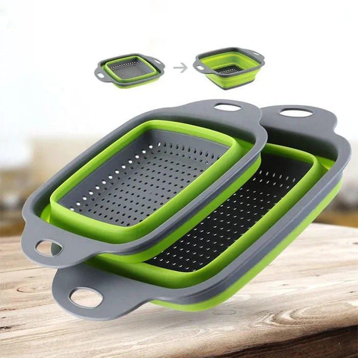 Square Collapsible Silicone Colander