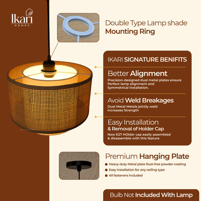 Squared Duo Hanging Lamp 12 INCH