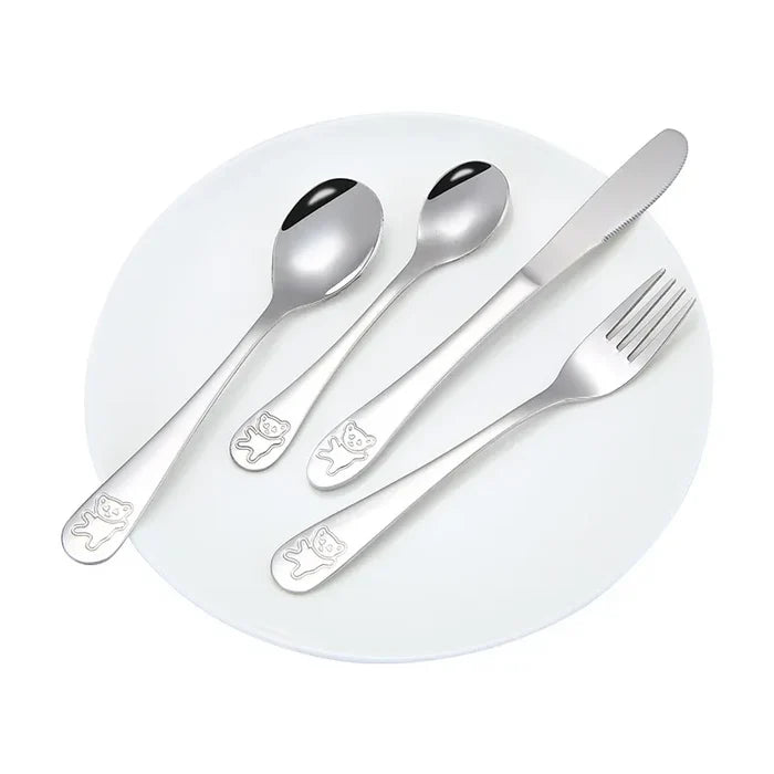 Stainless Steel Spoon Fork Table  Western-Style Knife Tableware Set Feeding  Baby Children Products Food