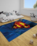 Παιδικό Χαλί Superman Logo Warner Bros σε 2 Διαστάσεις-55x85cm