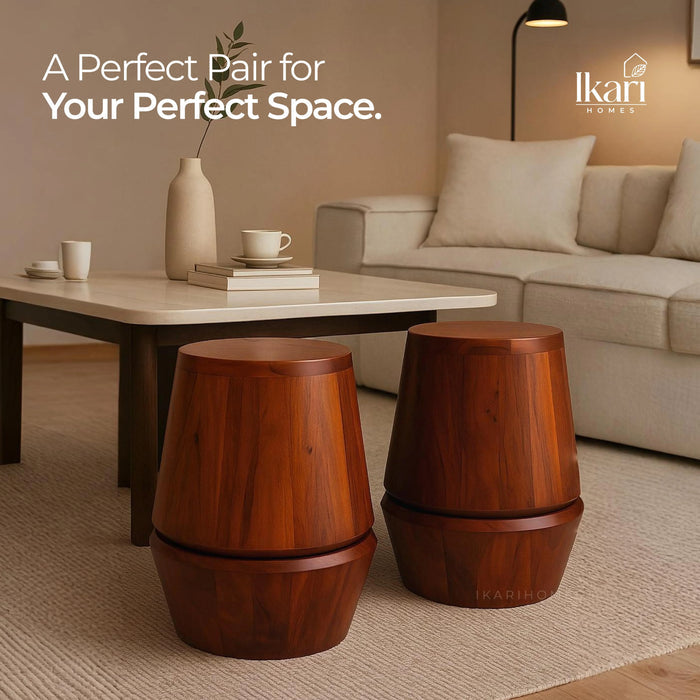 Terra Perch Acacia Side Accent Table