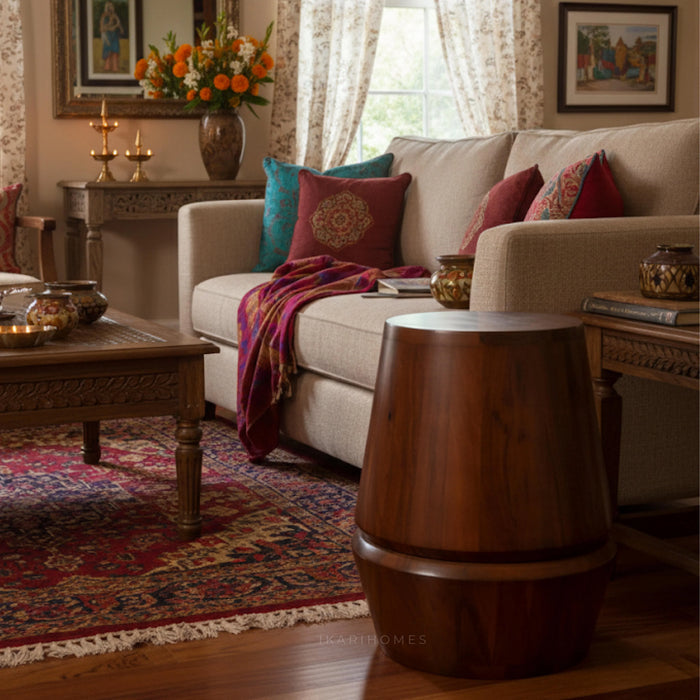 Terra Perch Acacia Side Accent Table