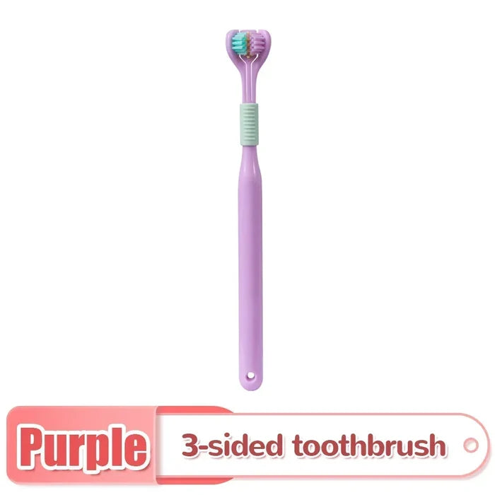 Three-Sided Soft Hair Toothbrush