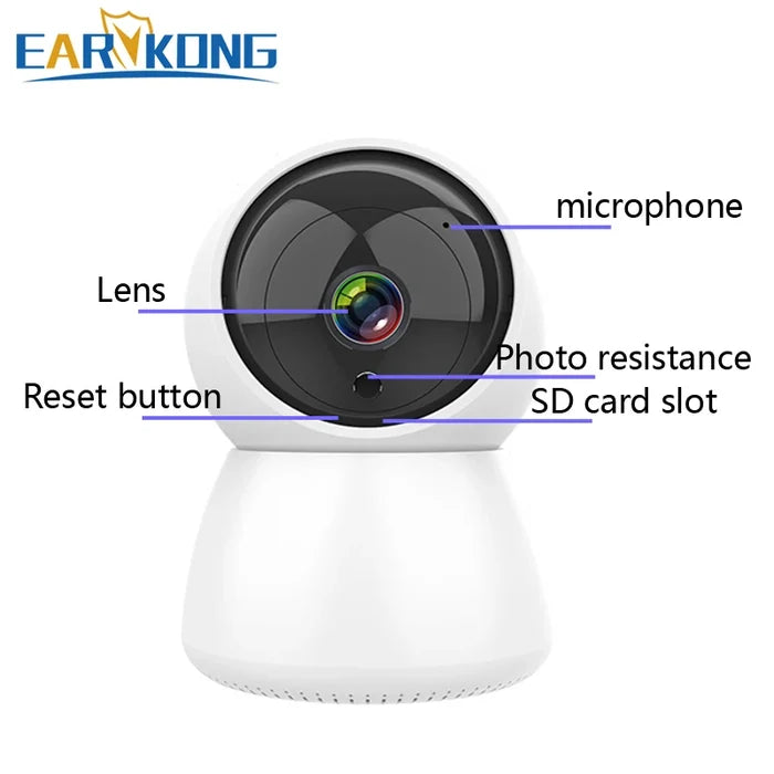 Shop for better home protection today with a Tuya WiFi Indoor Camera offering 2MP HD video & 15m IR night vision for added security.