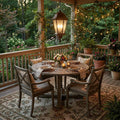 Two Light Antique Black Carousel Lantern Hanging Light