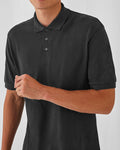 Unisex Βαμβακερή Κοντομάνικη Μπλούζα Polo Basic Line 5 Αποχρώσεις-Ανθρακί-X Small