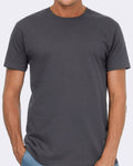 Unisex Βαμβακερή Κοντομάνικη Μπλούζα T-Shirt Basic Line 5 Αποχρώσεις-Ανθρακί-X Small