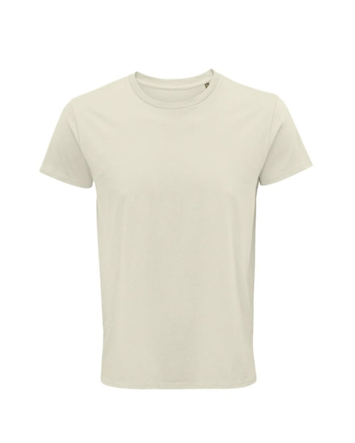 Unisex Natural Βαμβακερή Κοντομάνικη Μπλούζα T-Shirt Basic Line-Medium