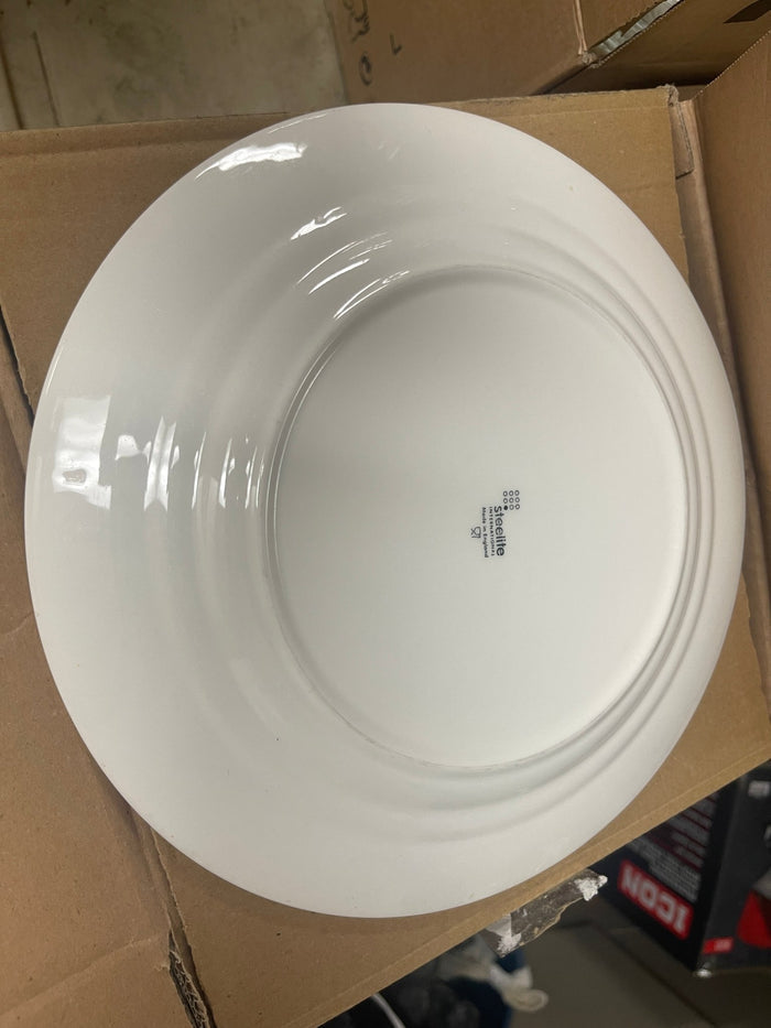 Used 10.5" Steelite Ambassador Burgundy China Serving Plates Case of 24 - Falcon Restaurant Supply - 2