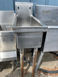 Used 12" Stainless Steel Sink - SS101 - Falcon Restaurant Supply - 1
