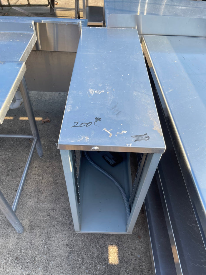Used 12" Stainless Steel Storage Cabinet - SS180 - Falcon Restaurant Supply - 1