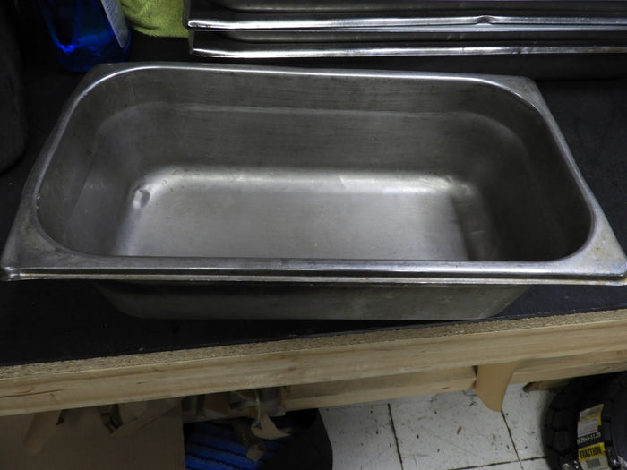 Used 1/3 Size Stainless Steel Steam Table / Hotel Pan - 6" Deep - Falcon Restaurant Supply - 1