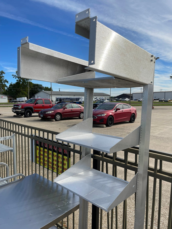 Used 22"X24"X75" Stainless Steel Server Rack Electronic Equipment Shelves - SS258 - Falcon Restaurant Supply - 2