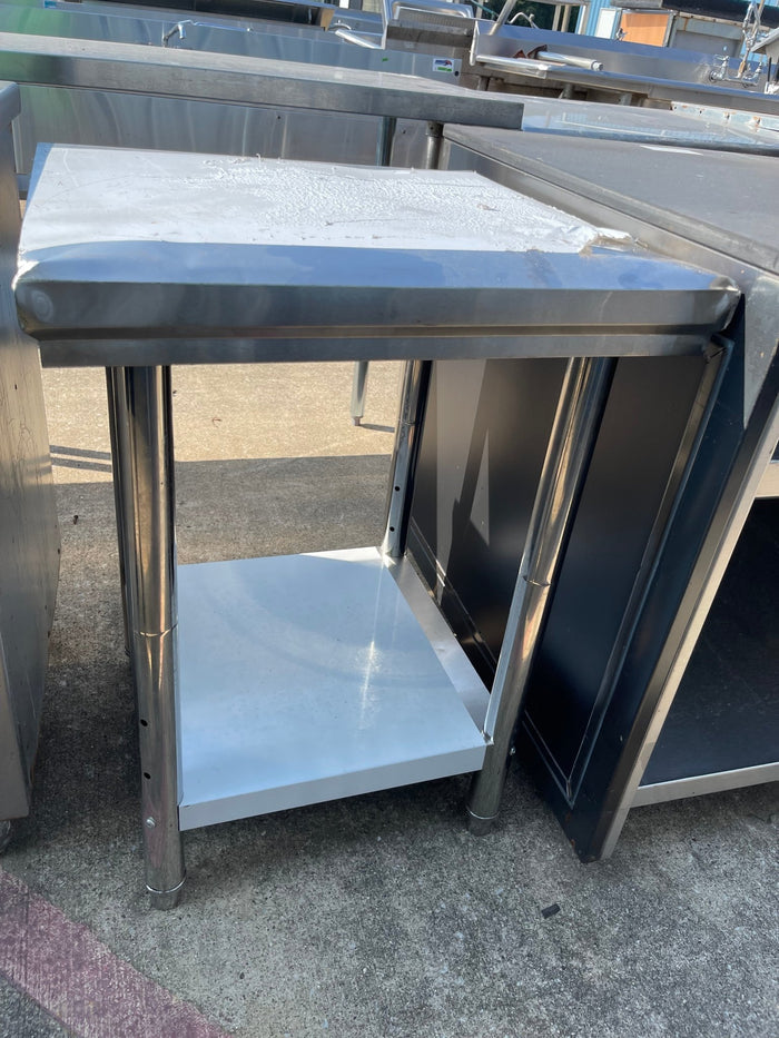 Used 23.5" Stainless Steel Table Damaged - SS110 - Falcon Restaurant Supply - 1