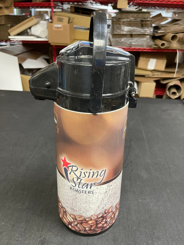 Used 2.5 Liter Insulated Coffee Air Pot Dispenser - Falcon Restaurant Supply - 2