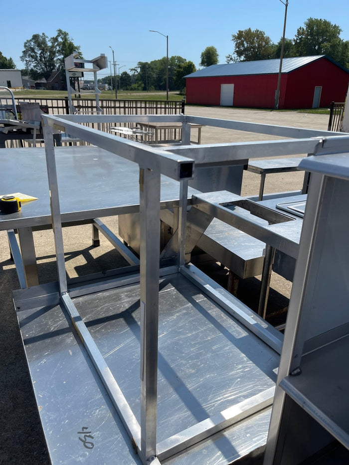 Used 27" Aluminum Table Frame - SS152 - Falcon Restaurant Supply - 3